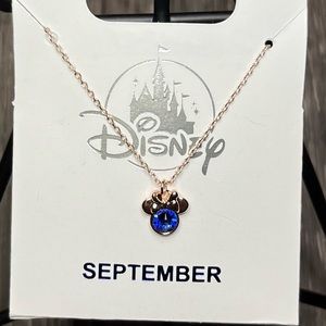 Disney Faux Sapphire Mickey Mouse necklace